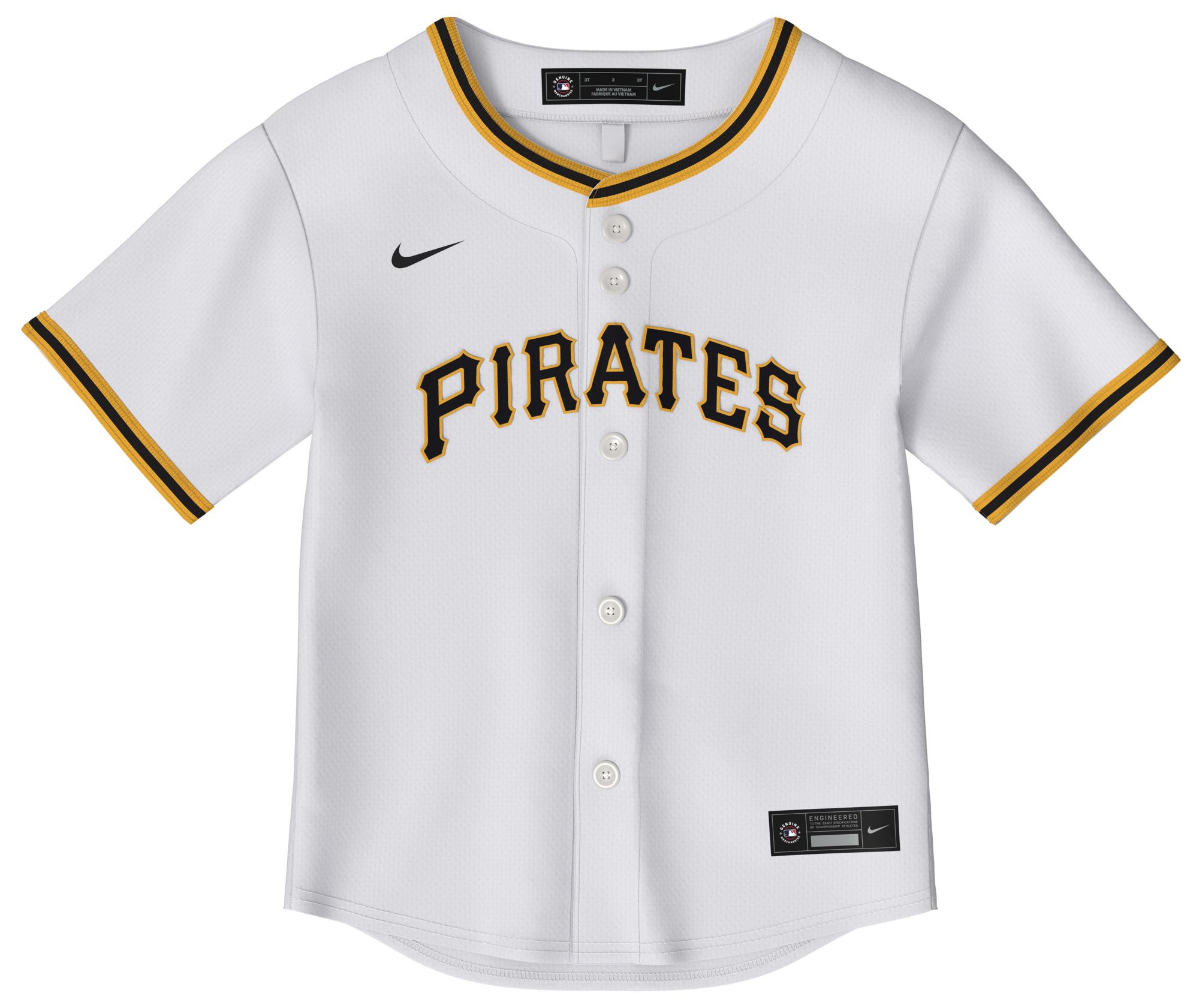 Nike Infant Pittsburgh Pirates White Replica Jersey