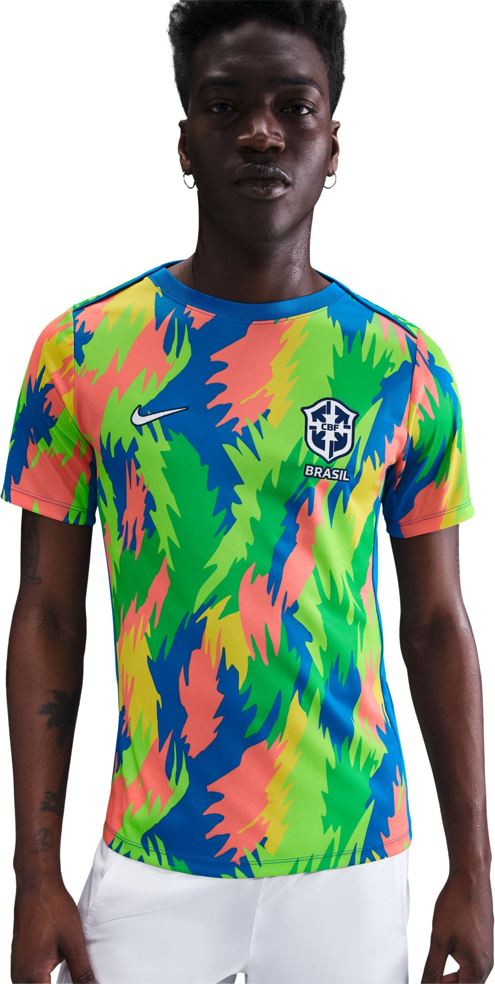 Nike Adult Brazil 2025 Blue Home Prematch Jersey