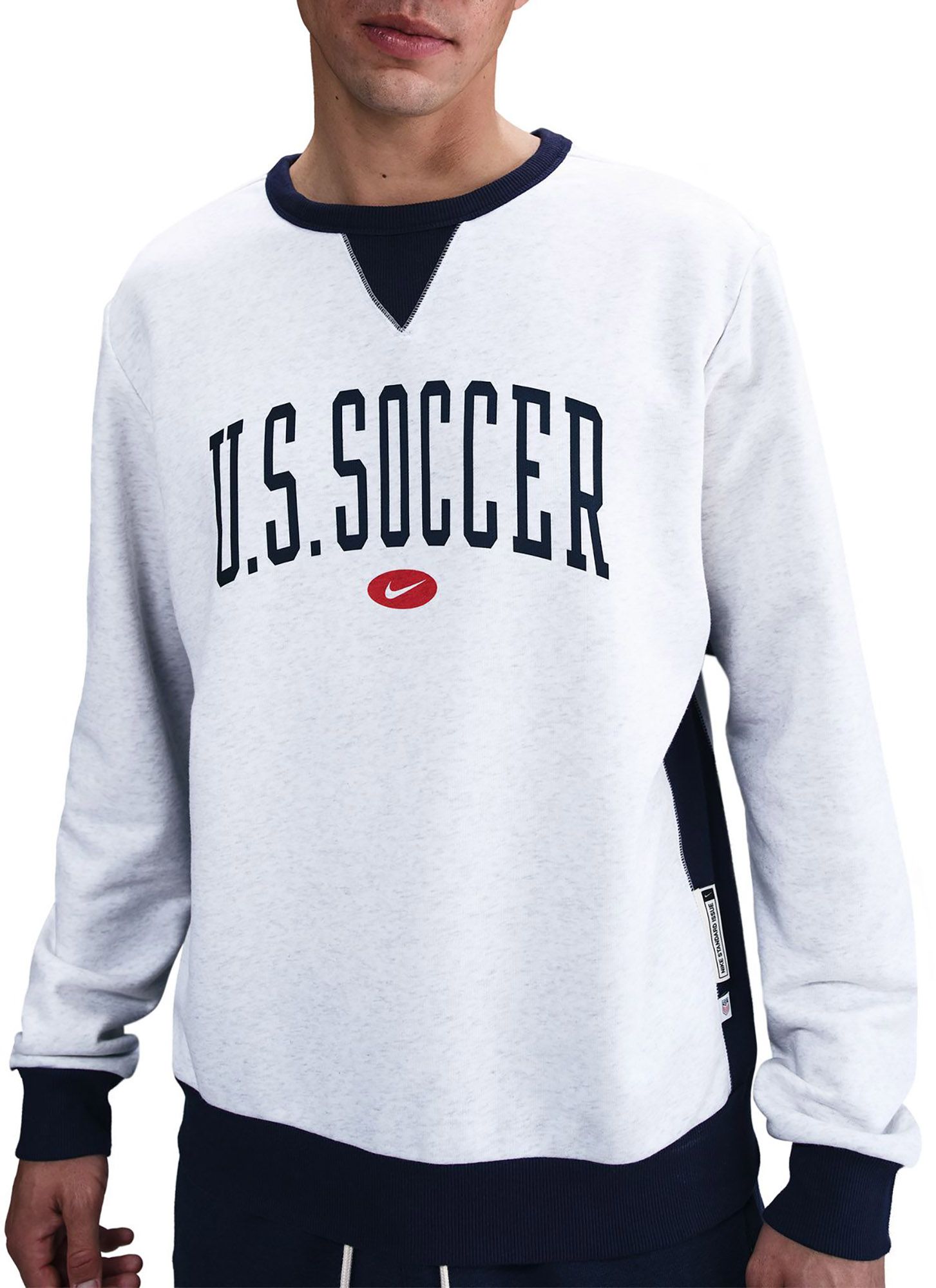 Nike Men's USA Grey Logo Crewneck Sweatshirt