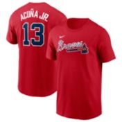 Nike Men's Atlanta Braves Ronald Acuña Jr. #13 Red Cool Base