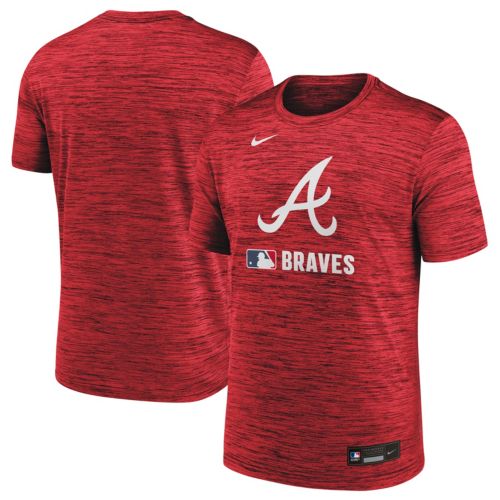 Nike Men's Atlanta Braves Ozzie Albies #1 Navy T-Shirt