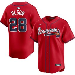 Nike Men's Atlanta Braves Matt Olson #28 Red Limited Vapor Jersey