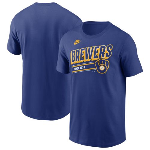 Nike Men's Milwaukee Brewers Gray Cooperstown Retro Triblend