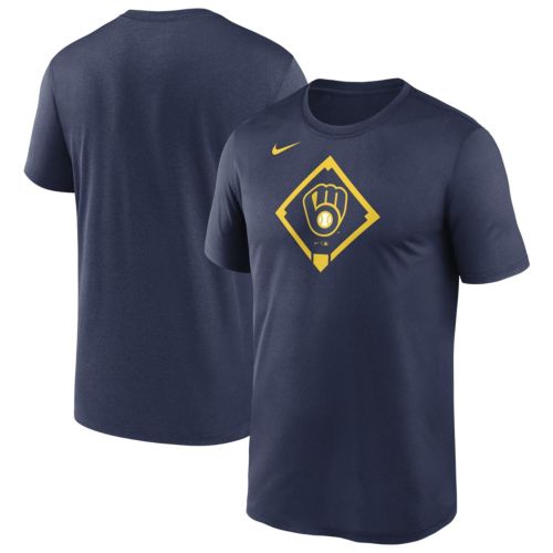 Nike Brewers Tシャツ ネイビー 新品タグ付き mens-nike-joey-wiemer-navy-