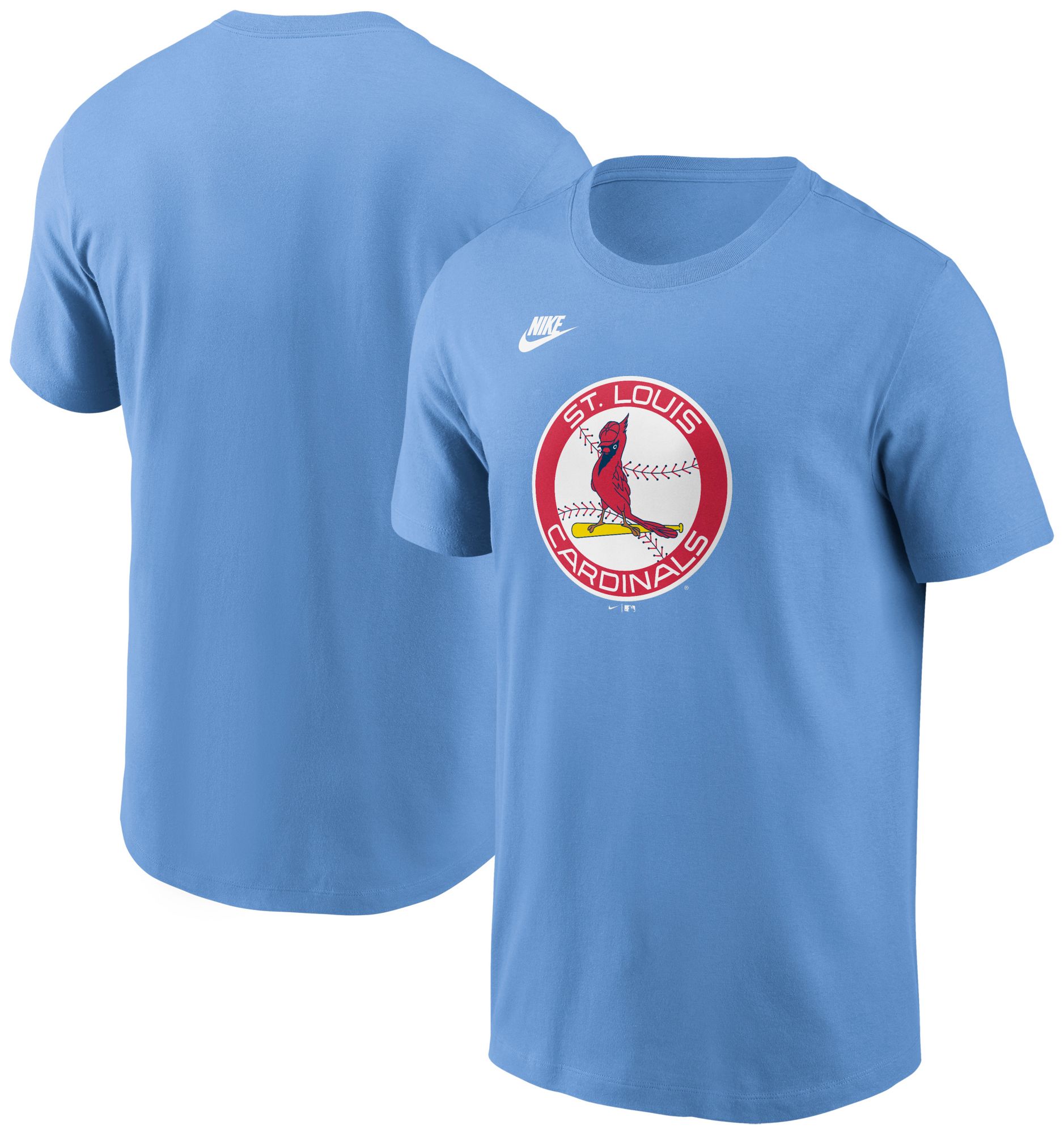 Nike Men's St. Louis Cardinals Blue Cooperstown Logo T-Shirt