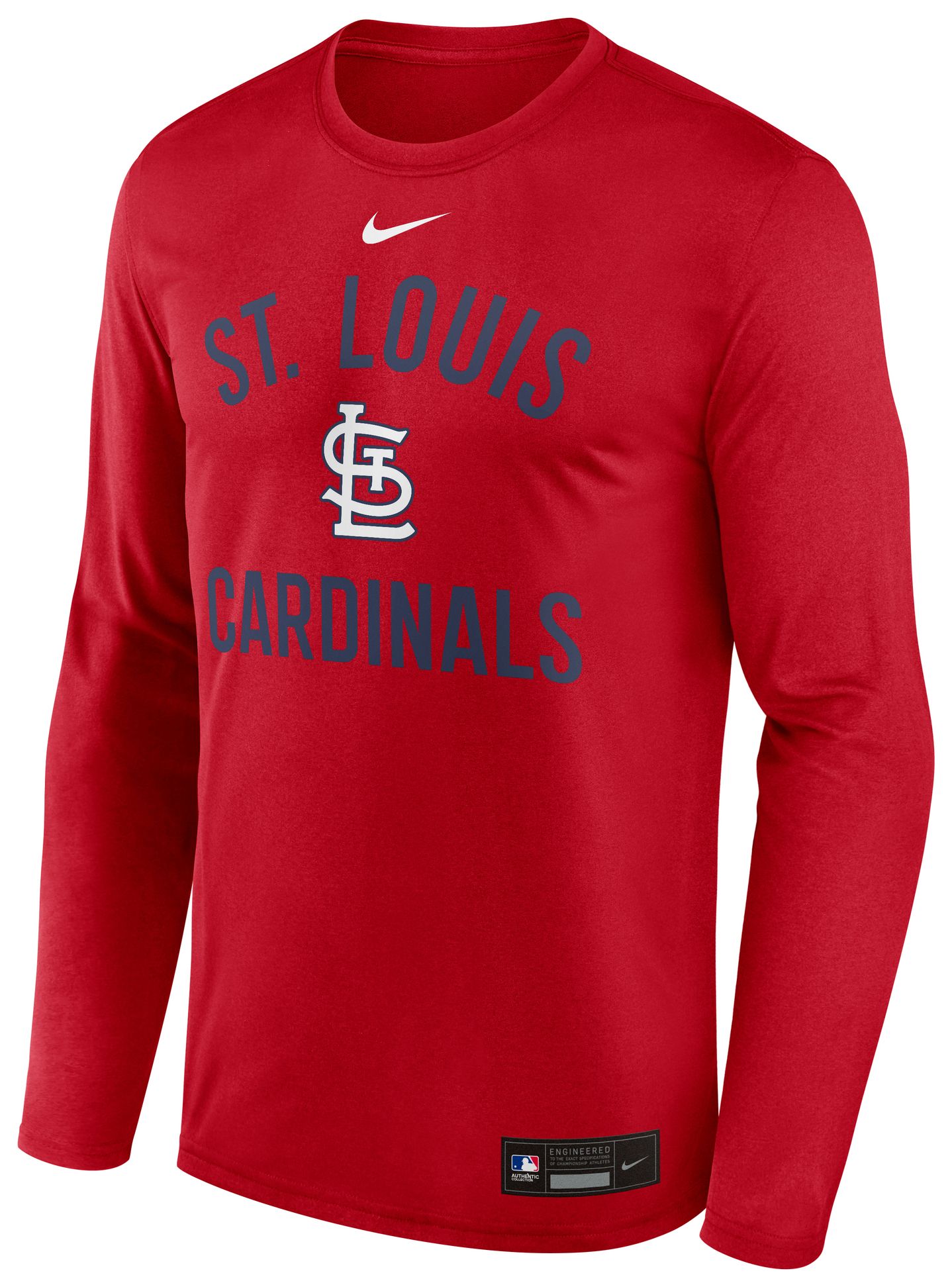 Nike Men's St. Louis Cardinals Red Authentic Collection Legend Long Sleeve T-Shirt