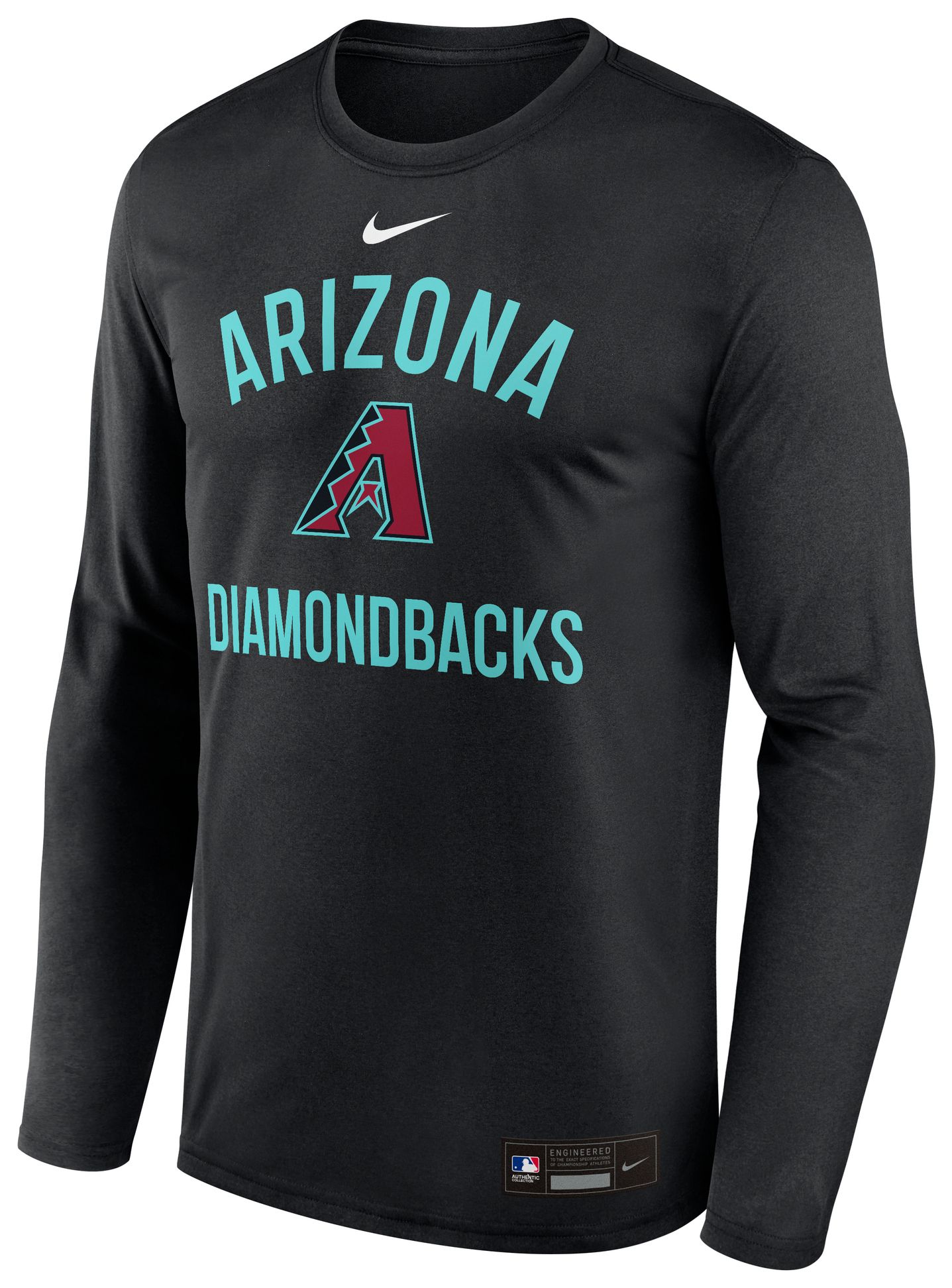 Nike Men's Arizona Diamondbacks Black Authentic Collection Legend Long Sleeve T-Shirt