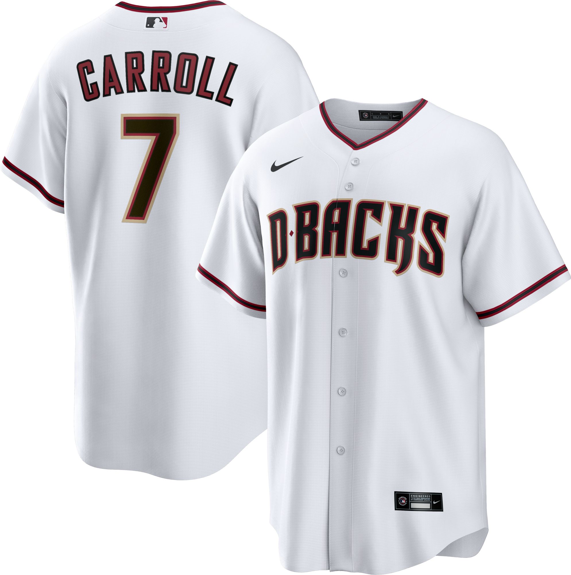 Arizona Diamondbacks Men's Nike Crimson Authentic Alternate Team Jersey