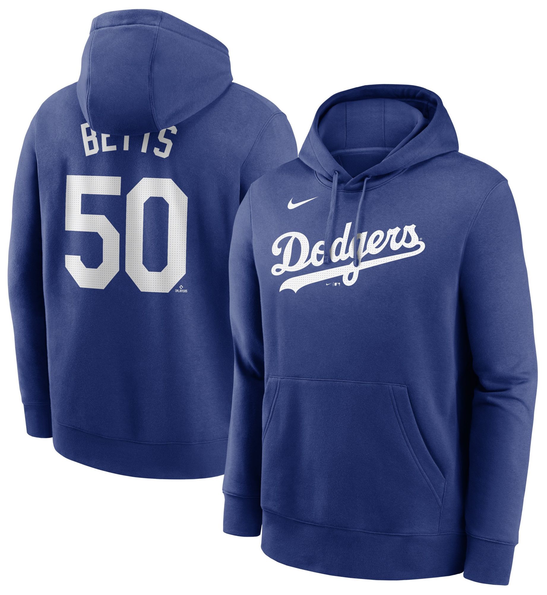 Nike Men's Los Angeles Dodgers Blue Mookie Betts #50 Hoodie