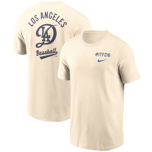 Nike Adult Los Angeles Dodgers City Connect Tan Logo Cotton