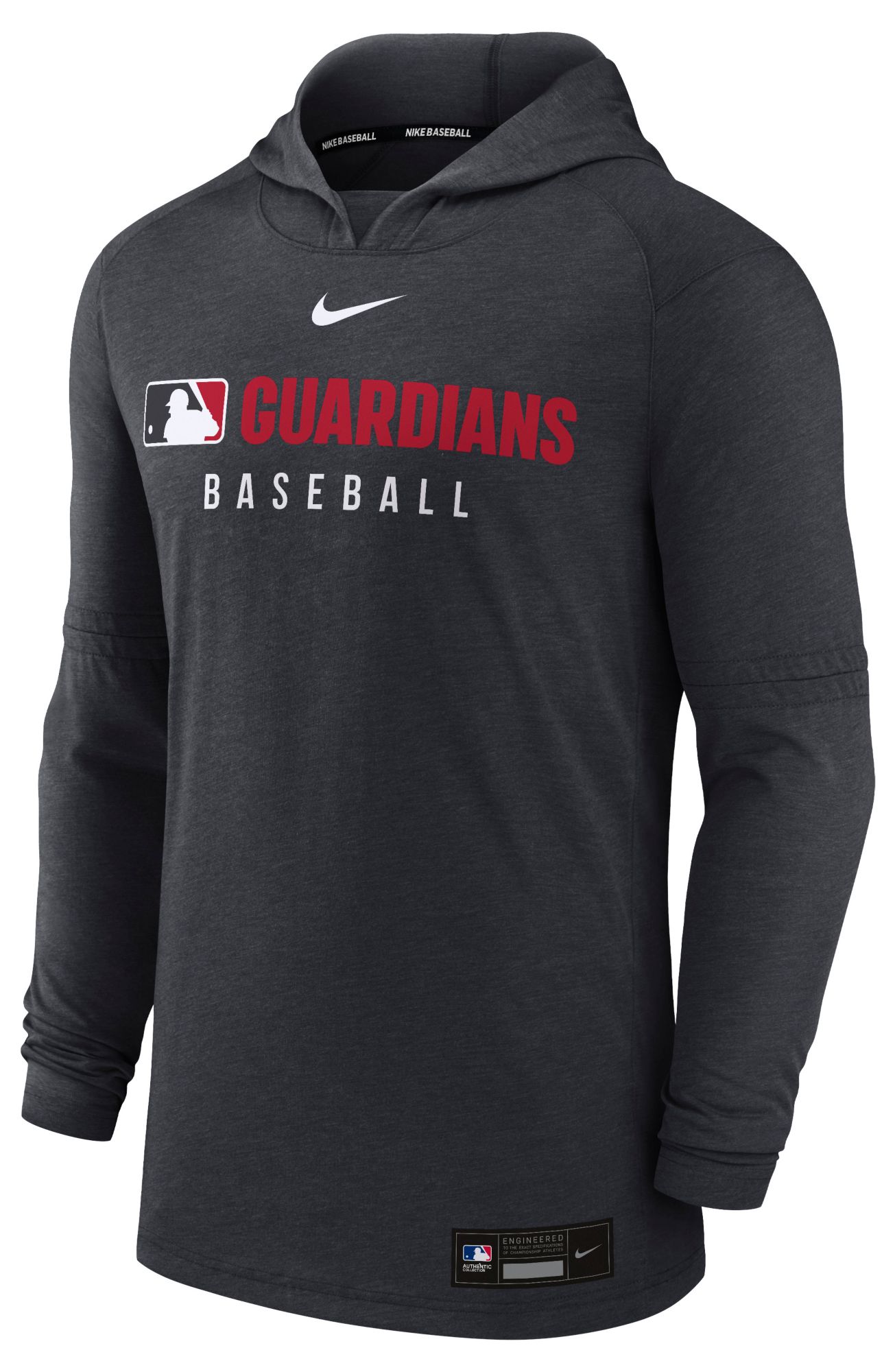 Nike Men's Cleveland Guardians Blue Authentic Collection Lightweight Pullover Hoodie