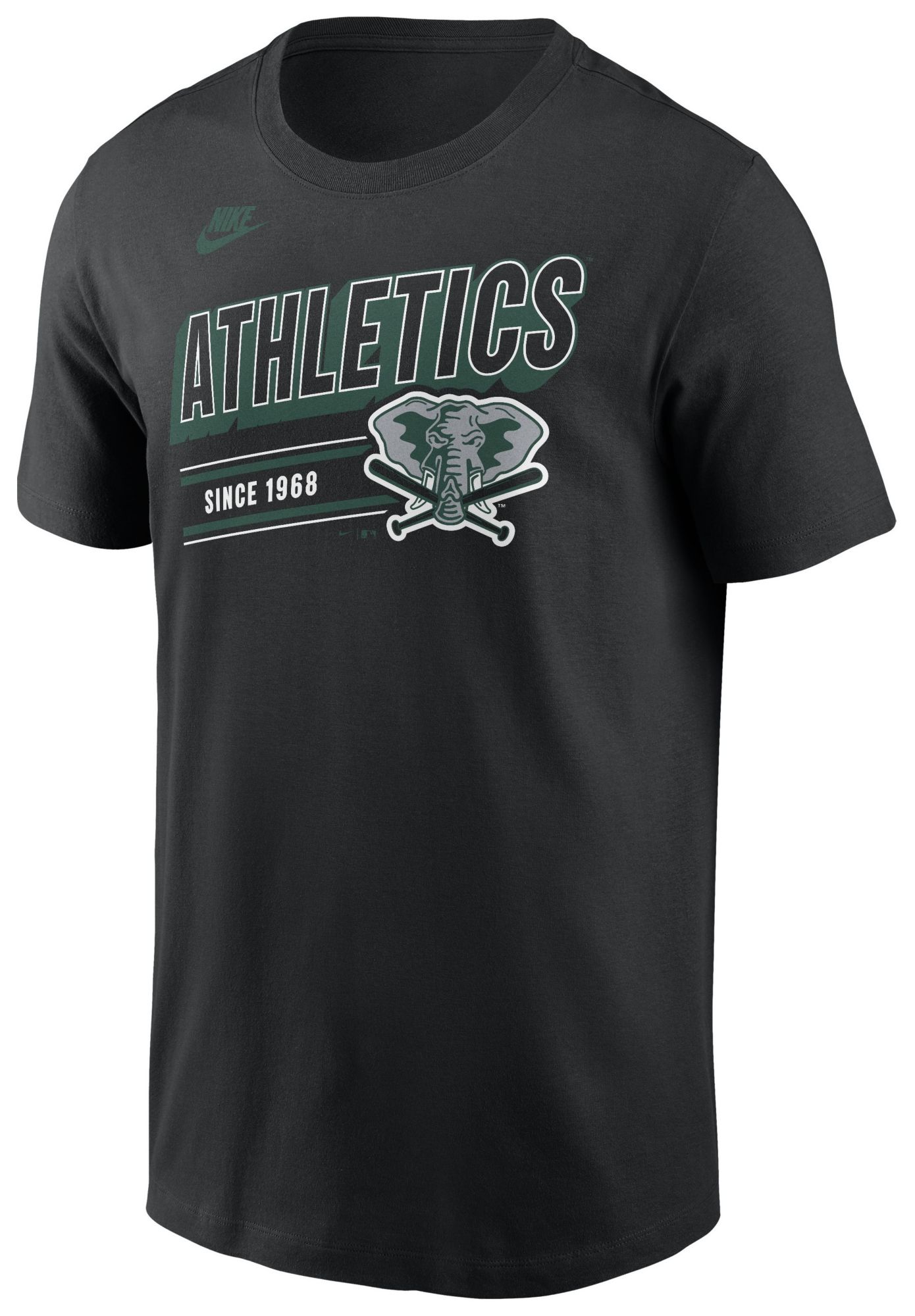 Nike Men's Miami Marlins Black Retro Logo T-Shirt