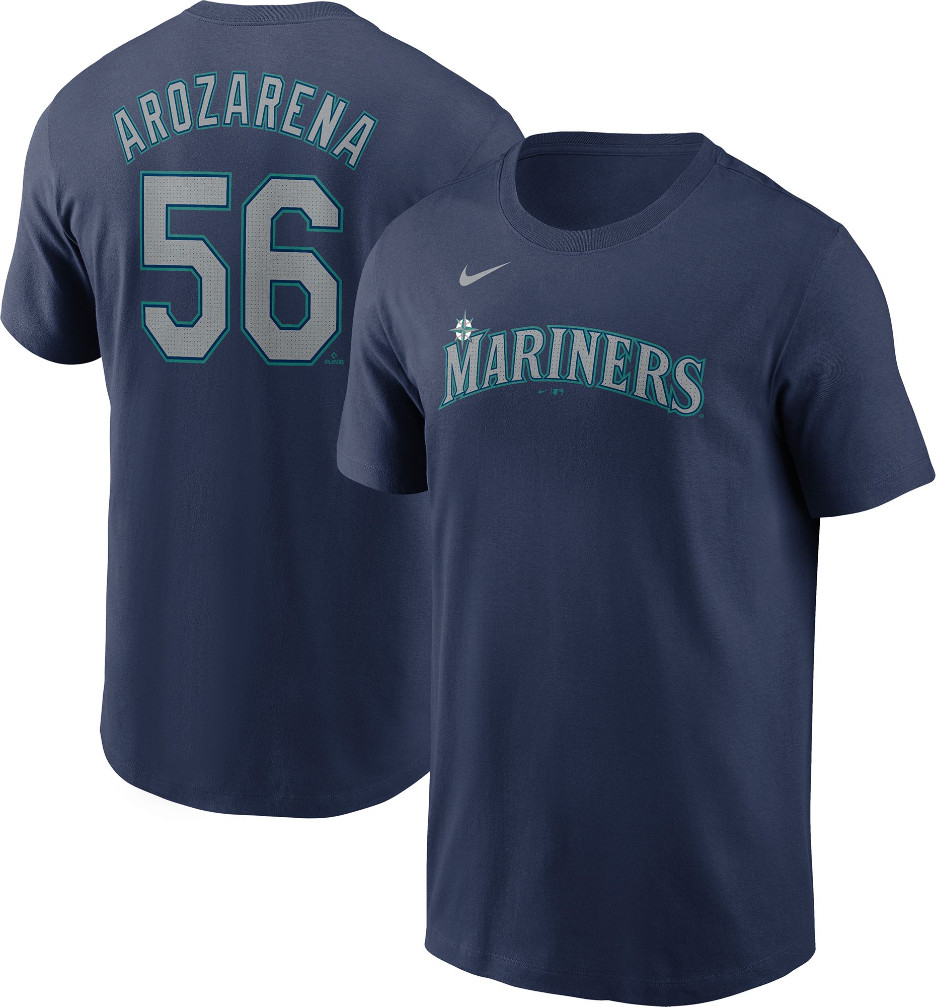 Nike Men's Seattle Mariners Navy Randy Arozarena #56 T-Shirt