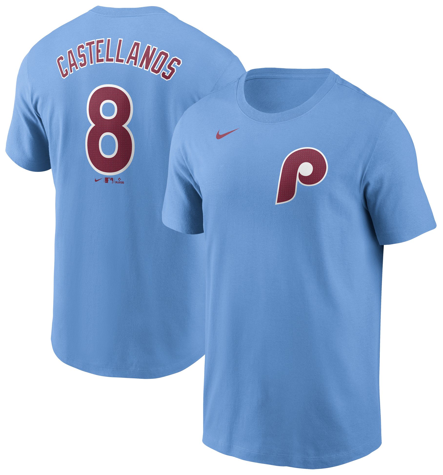 Nike Adult Philadelphia Phillies Nick Castellanos #8 Blue T-Shirt