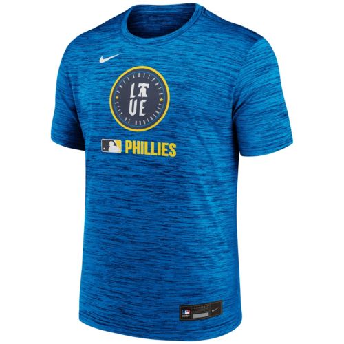 Nike Adult Philadelphia Phillies City Connect Blue Logo T