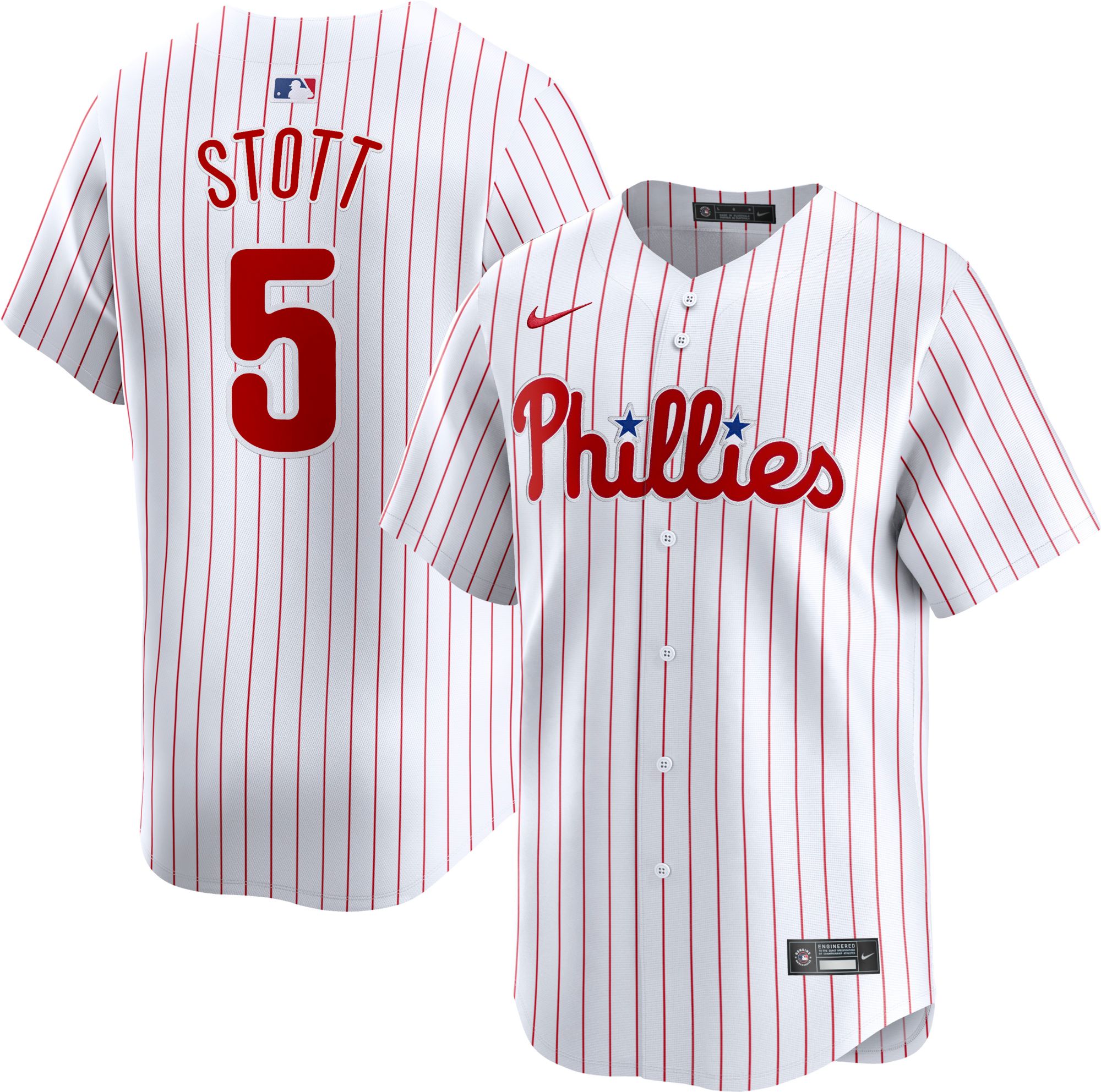 Nike Men's Philadelphia Phillies Bryson Stott #5 White Limited Vapor Jersey