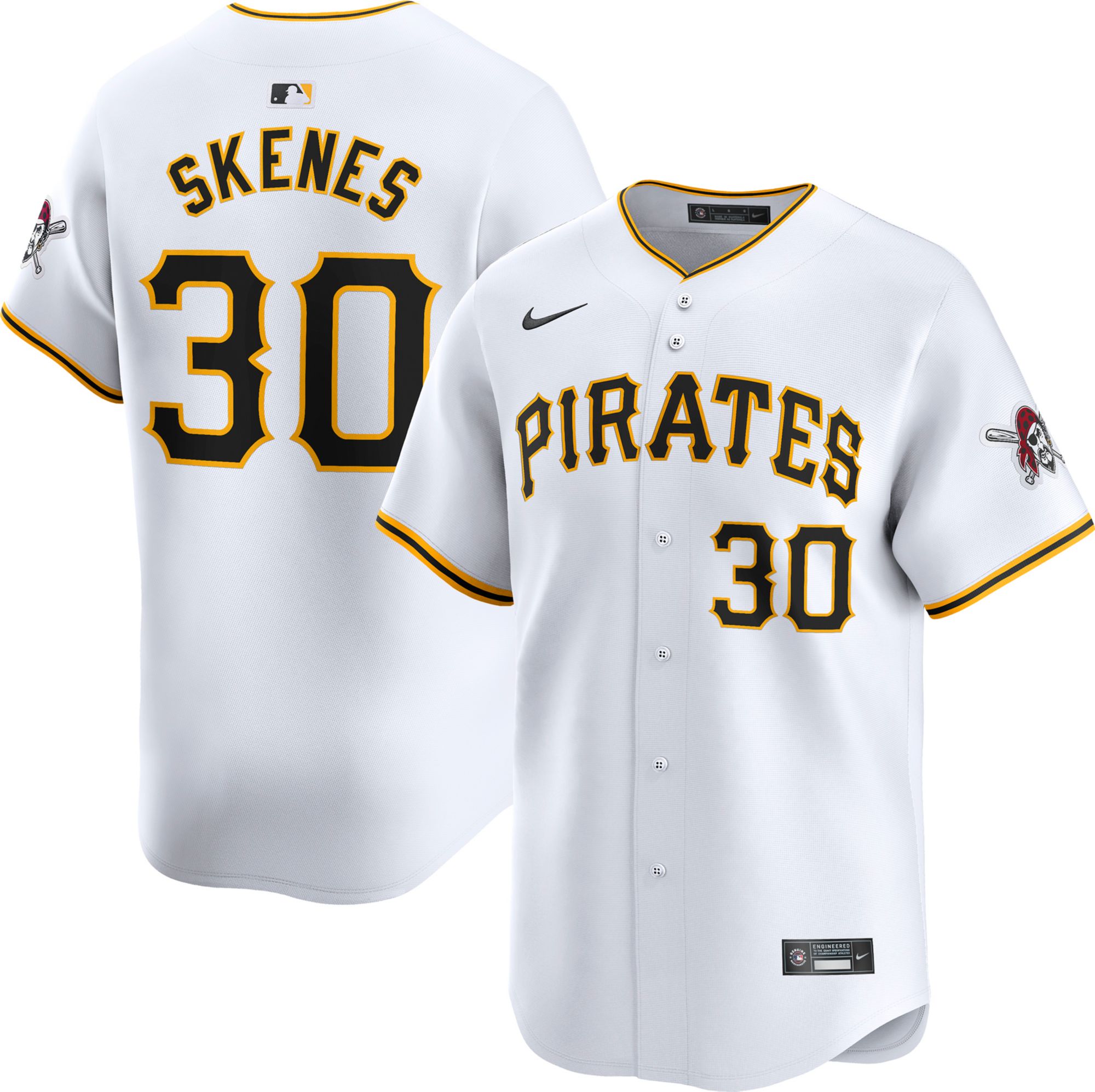 Nike Men's Pittsburgh Pirates Paul Skenes #30 White Limited Vapor Jersey