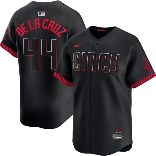 REDS メンズLARKIN 11 ユニフォーム Men's #11 Barry Larkin Cincinnati Reds Black Replica 2023