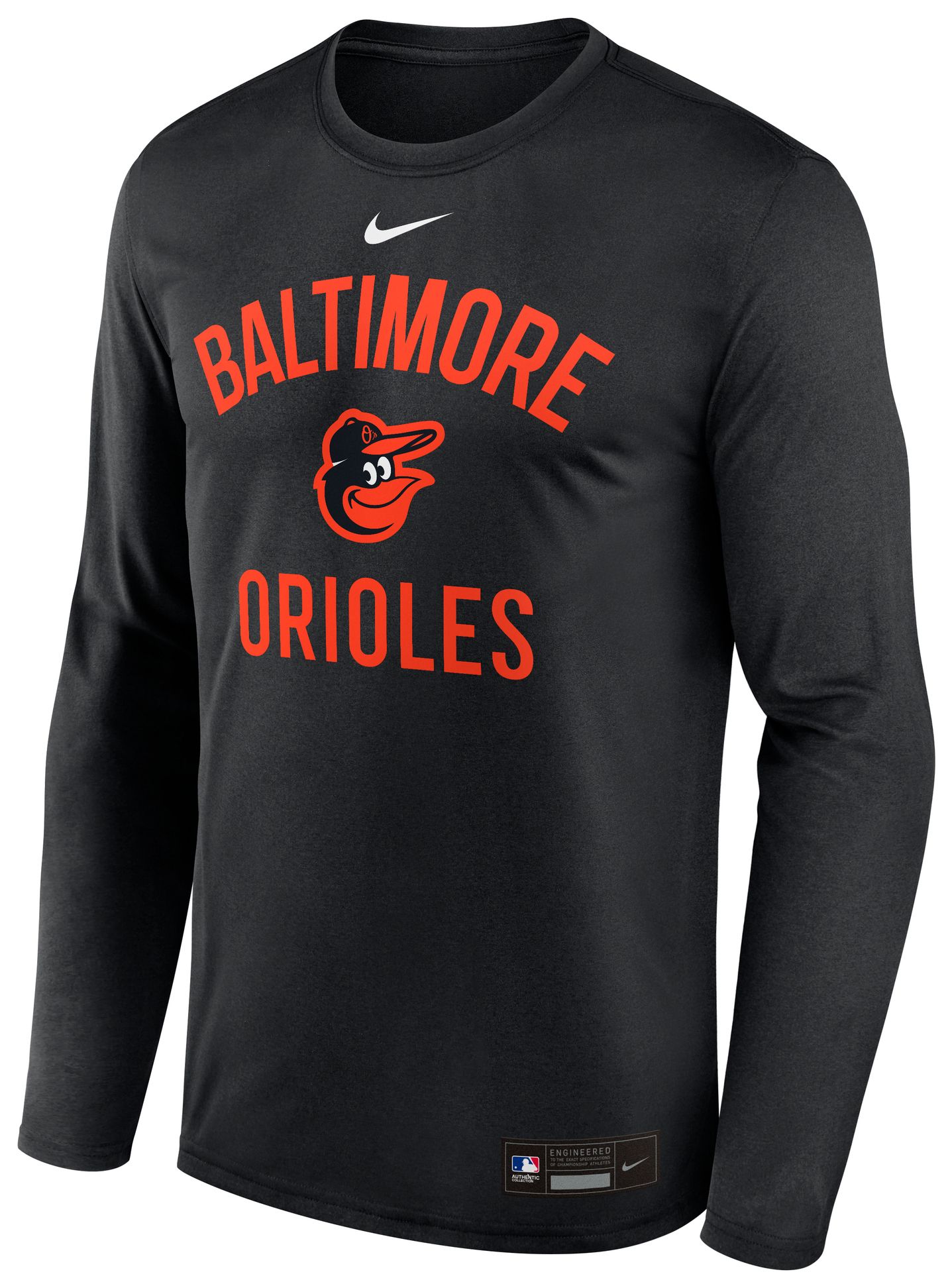 Nike Men's Baltimore Orioles Black Authentic Collection Legend Long Sleeve T-Shirt