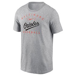 Nike Men's Baltimore Orioles Gray Home Team Arch T-Shirt