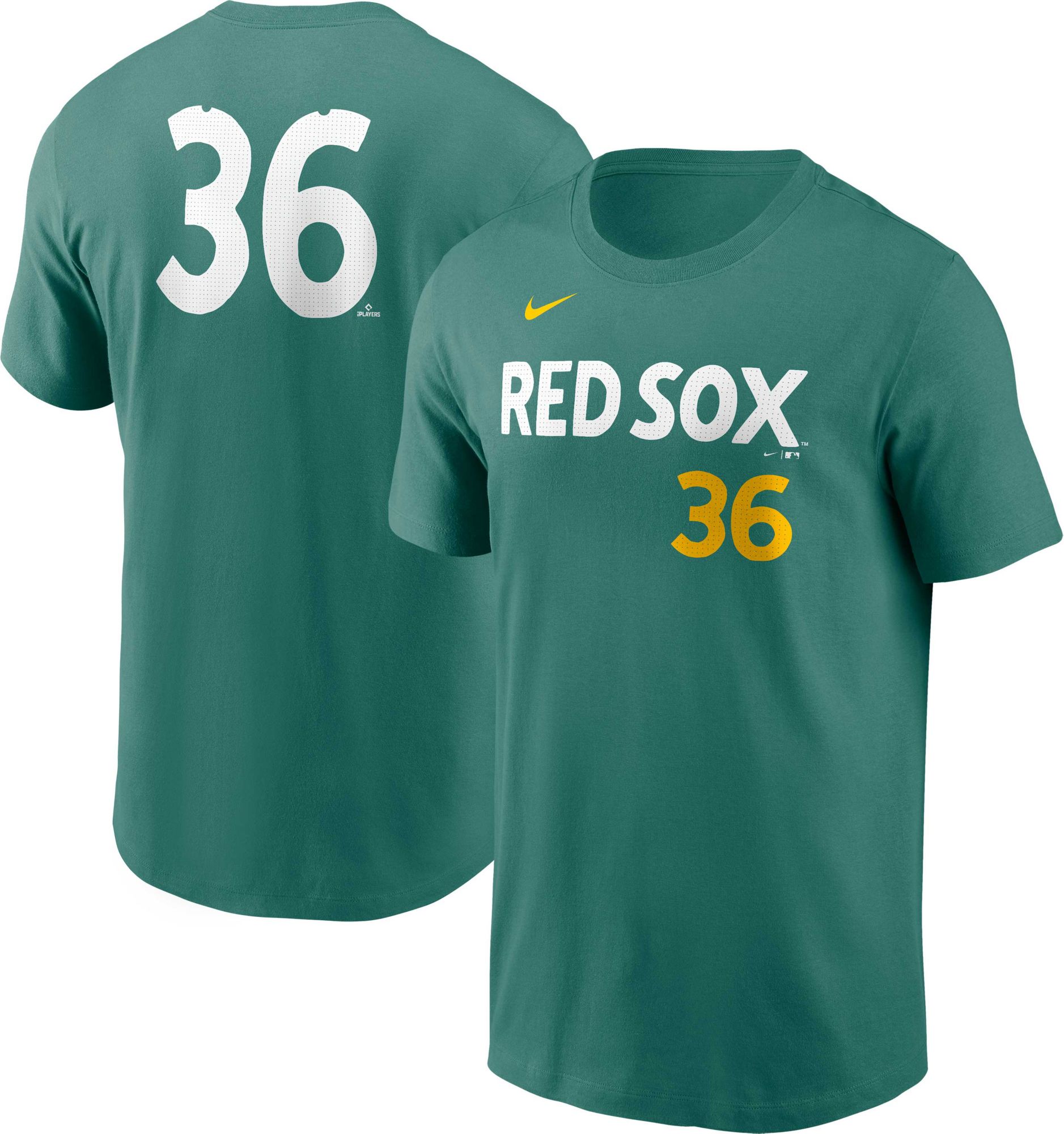 Nike Men's Boston Red Sox Triston Casas #36 City Connect Green T-Shirt