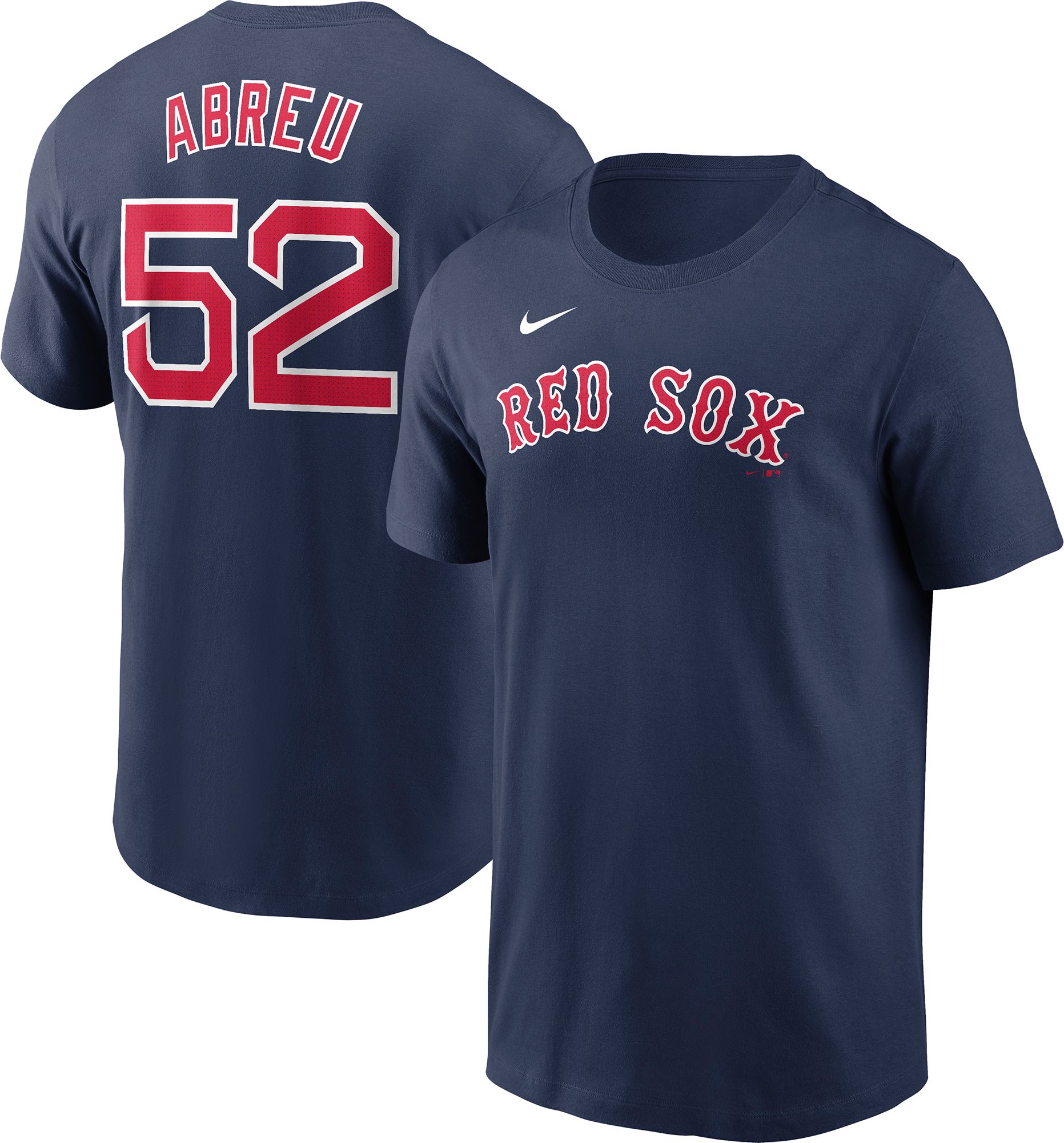 Nike Men's Boston Red Sox Navy Wilyer Abreu #52 T-Shirt