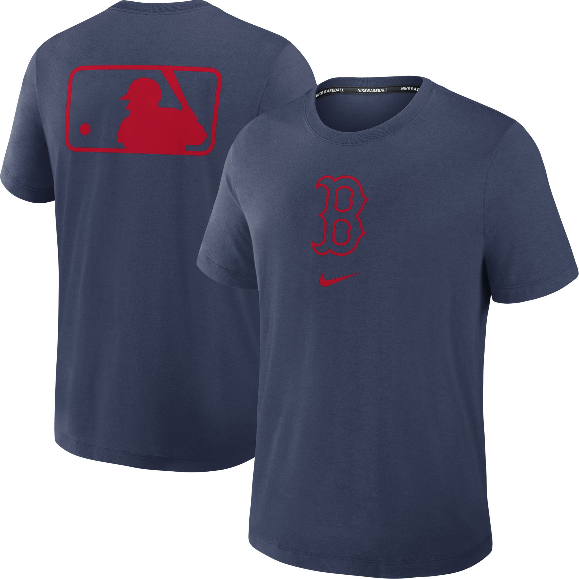 Nike Men's Boston Red Sox Navy Authentic Collection Tri Blend T-Shirt