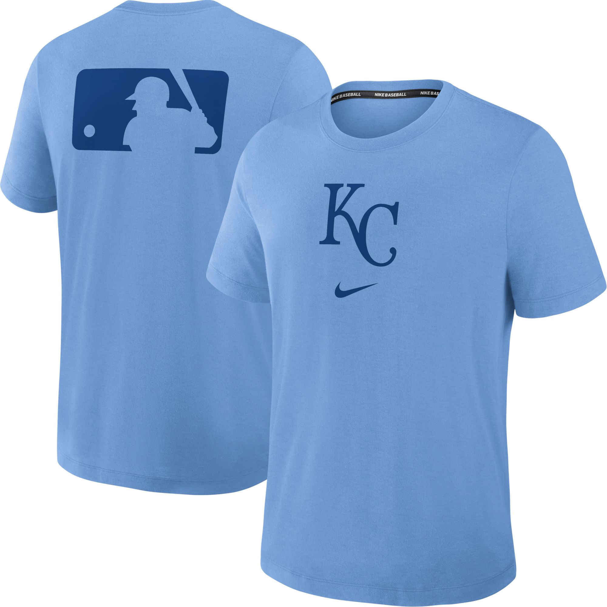 Nike Men's Kansas City Royals Light Blue Authentic Collection Tri Blend T-Shirt