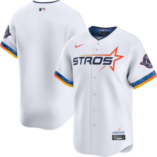 Nike Men's Houston Astros Nolan Ryan #34 White/Rainbow