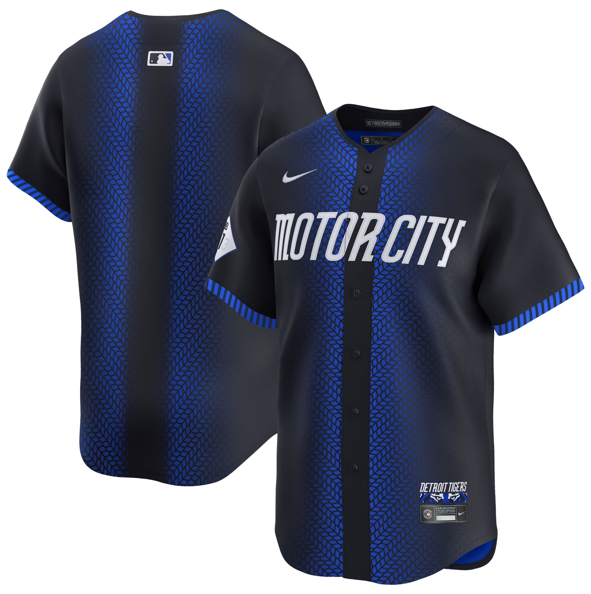 Nike Adult Detroit Tigers City Connect Blue Blank Limited Jersey