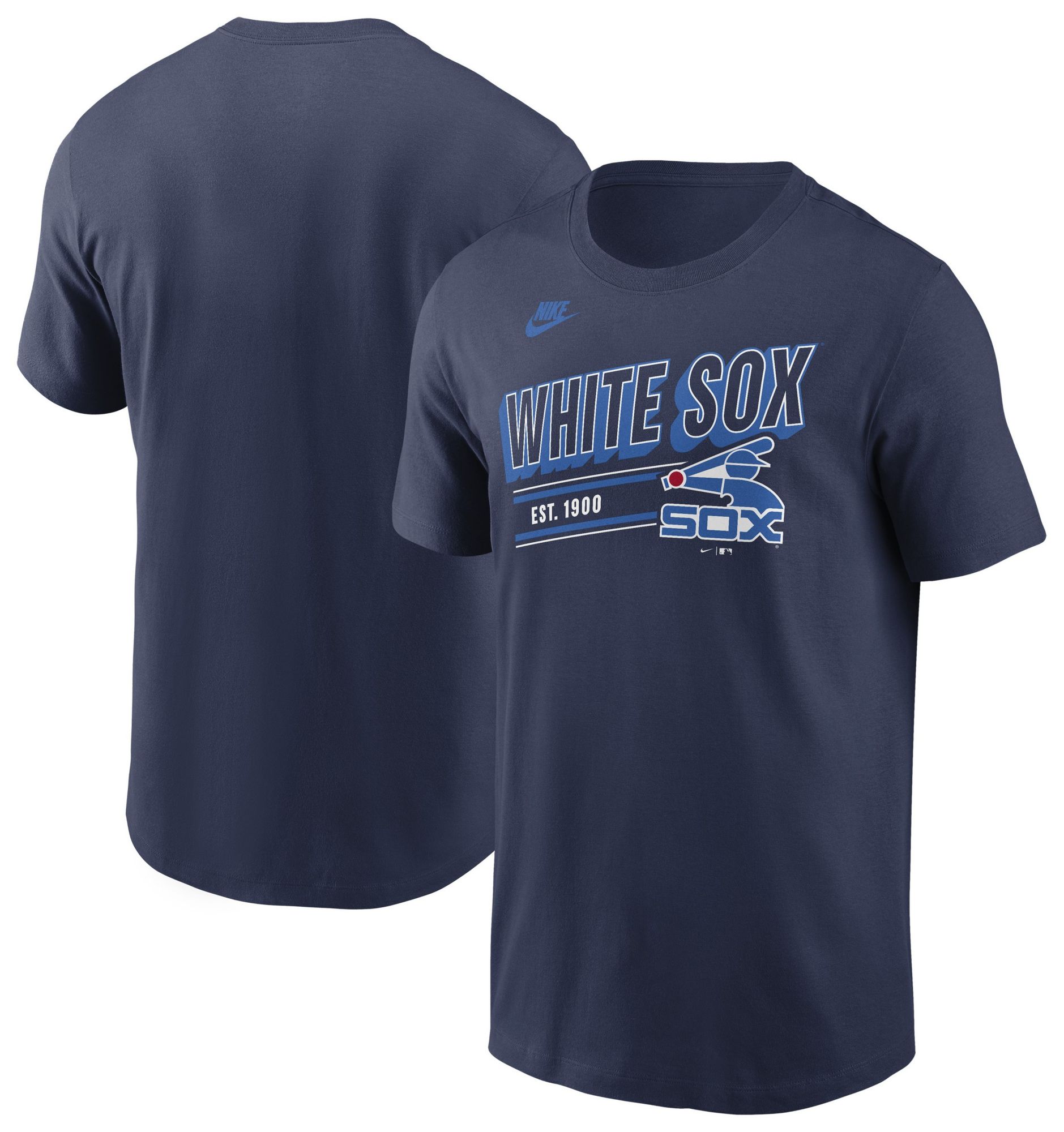 Nike Men's Chicago White Sox Navy Retro Logo T-Shirt