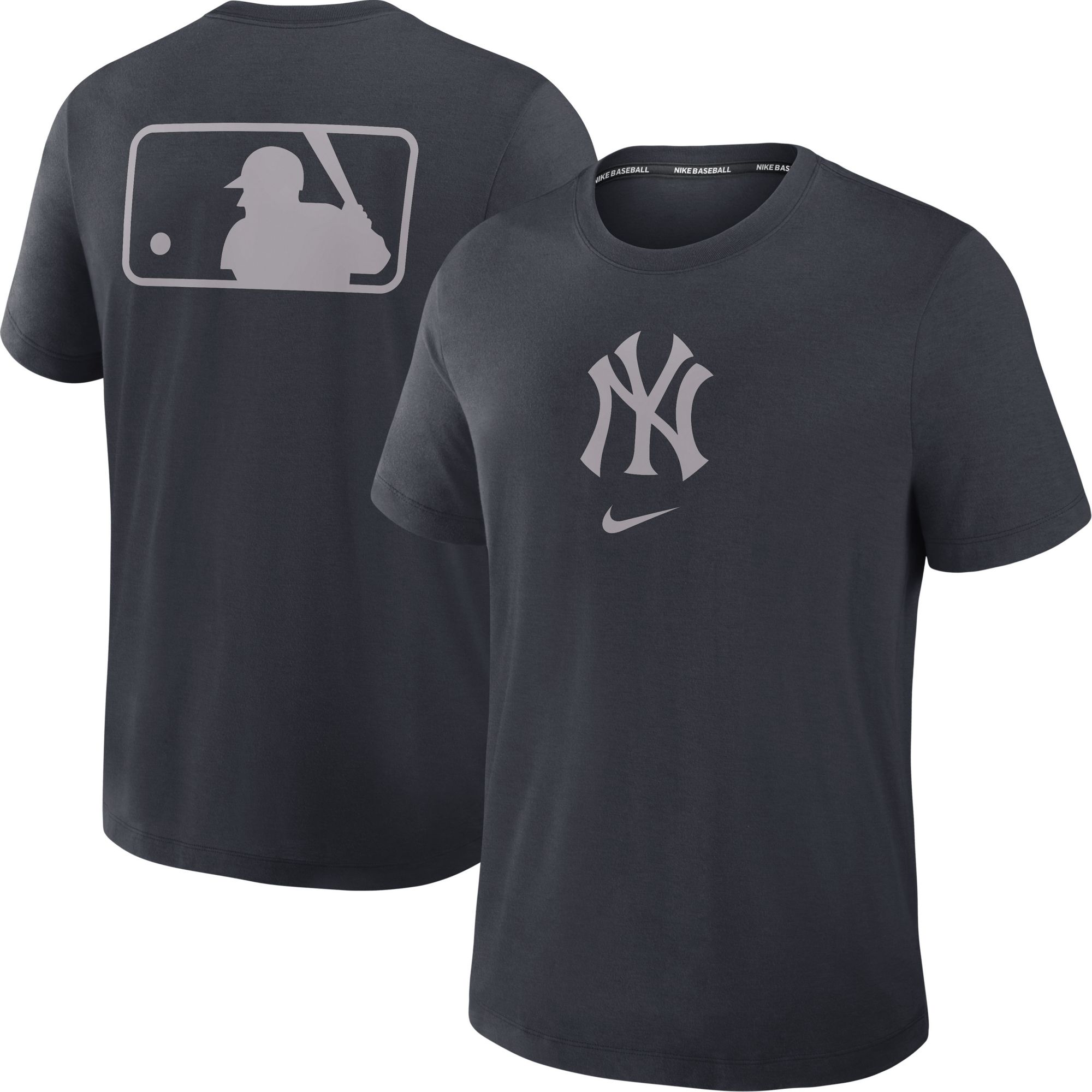 Nike Men's New York Yankees Blue Authentic Collection Tri Blend T-Shirt
