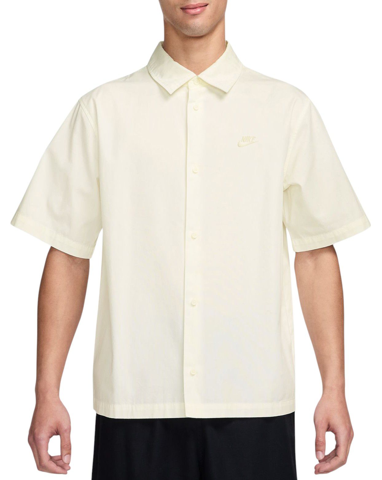 Nike Men's Club Short Sleeve Button-Up Shirt