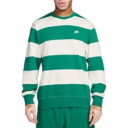 Nike Men's Club Striped French Terry Crewneck Sweatshirt