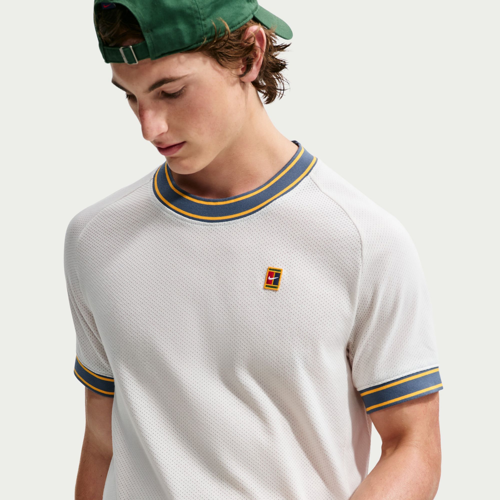 Nike Men's Court Heritage Dri-FIT Short Sleeve Tennis Shirt