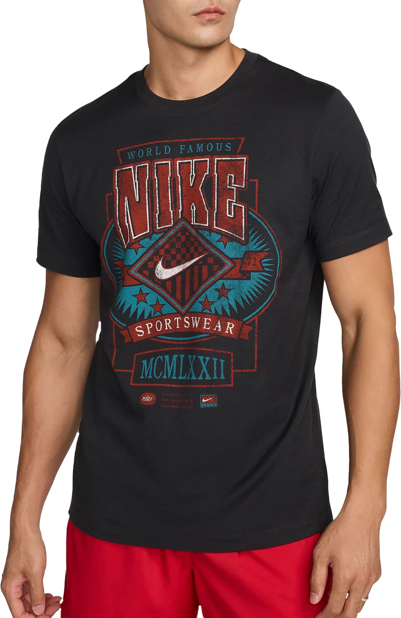 Nike Men's Sportswear Vintage World Famous Graphic T-Shirt