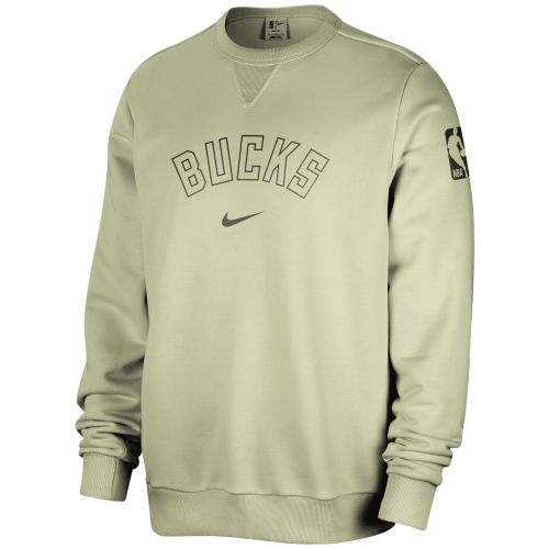 Nike Bucks Crewneck Sweatshirt Nike Adult Milwaukee Bucks Standard