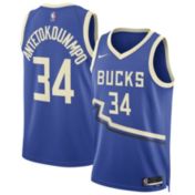 Black Jordan NBA Milwaukee Bucks Antetokounmpo #34 Jersey