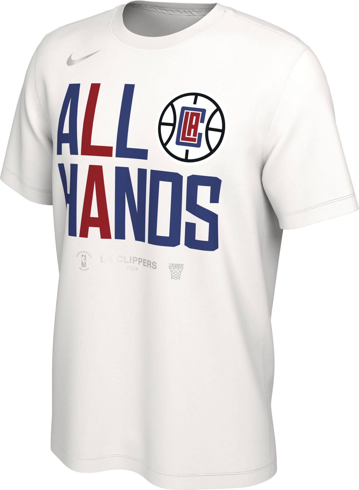 Nike Adult Los Angeles Clippers "All Hands" 2024 NBA Playoffs Mantra T-Shirt