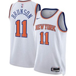 NBA Women's New York Knicks Team Script Tee Shirt (White, Small