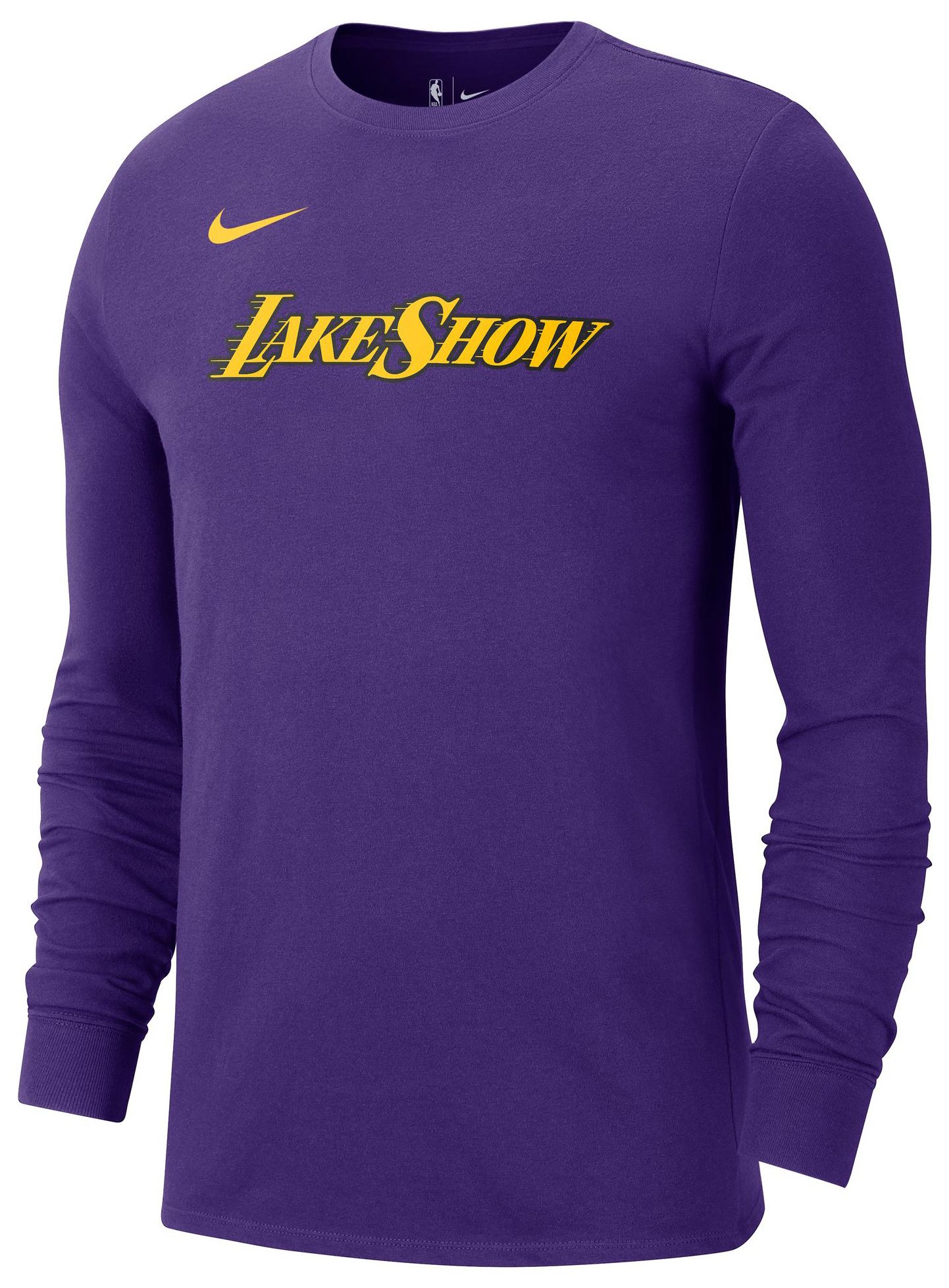 Nike Adult 2024-25 City Edition Los Angeles Lakers Logo Long Sleeve T-Shirt