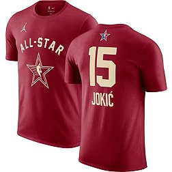 Nike Adult 2024 NBA All-Star Game Denver Nuggets Nikola Jokic #15 Red T-Shirt