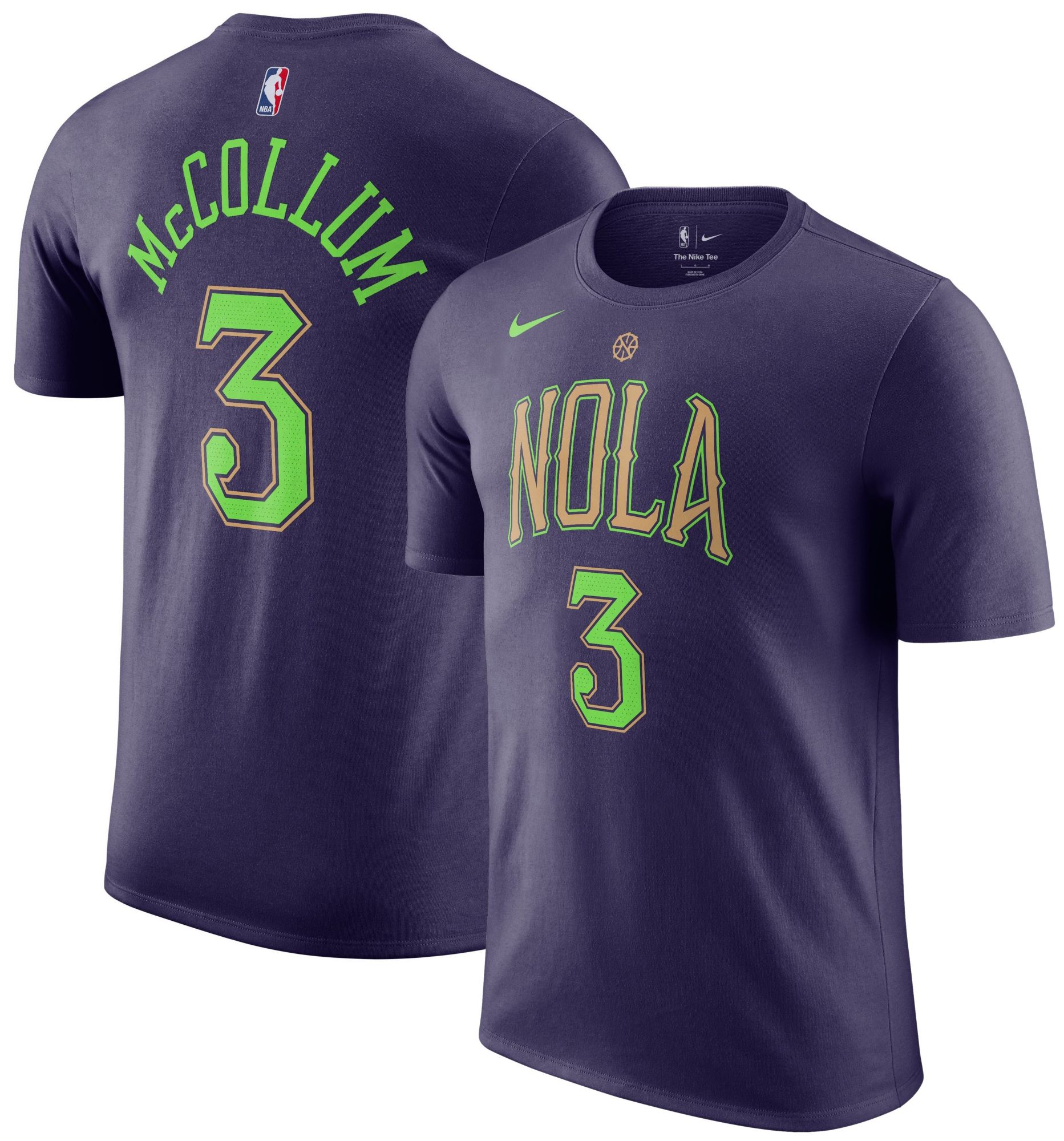 Nike Adult 2024-25 City Edition New Orleans Pelicans CJ McCollum #3 T-Shirt