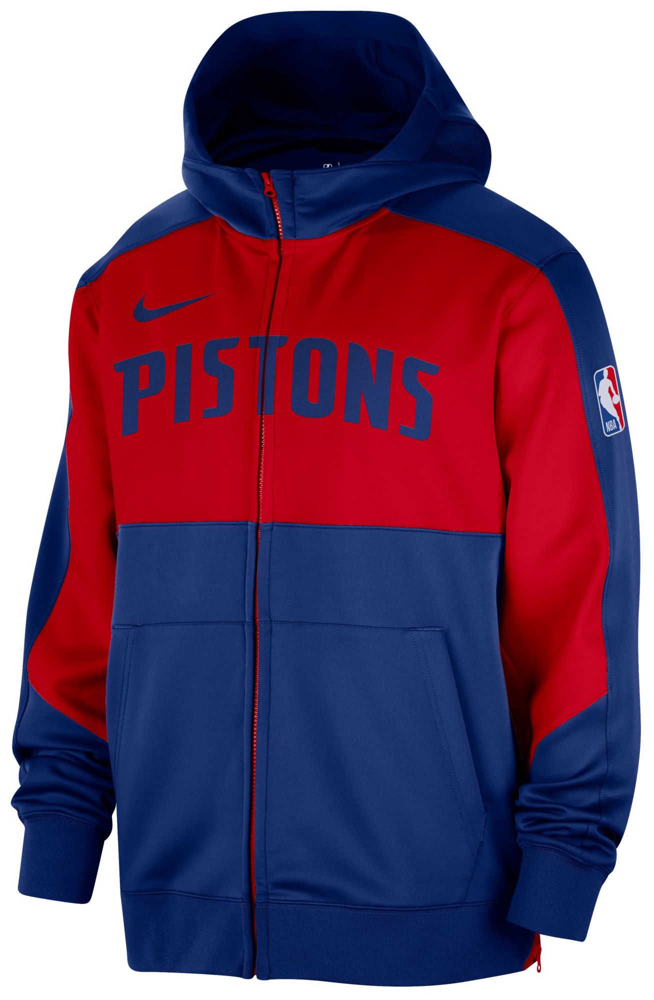 Nike Adult Detroit Pistons Showtime Full Zip  Hoodie