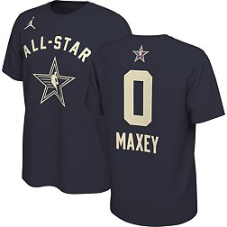 Nike Adult 2024 NBA All-Star Game Philadelphia 76ers Tyrese Maxey #0 Blue T-Shirt
