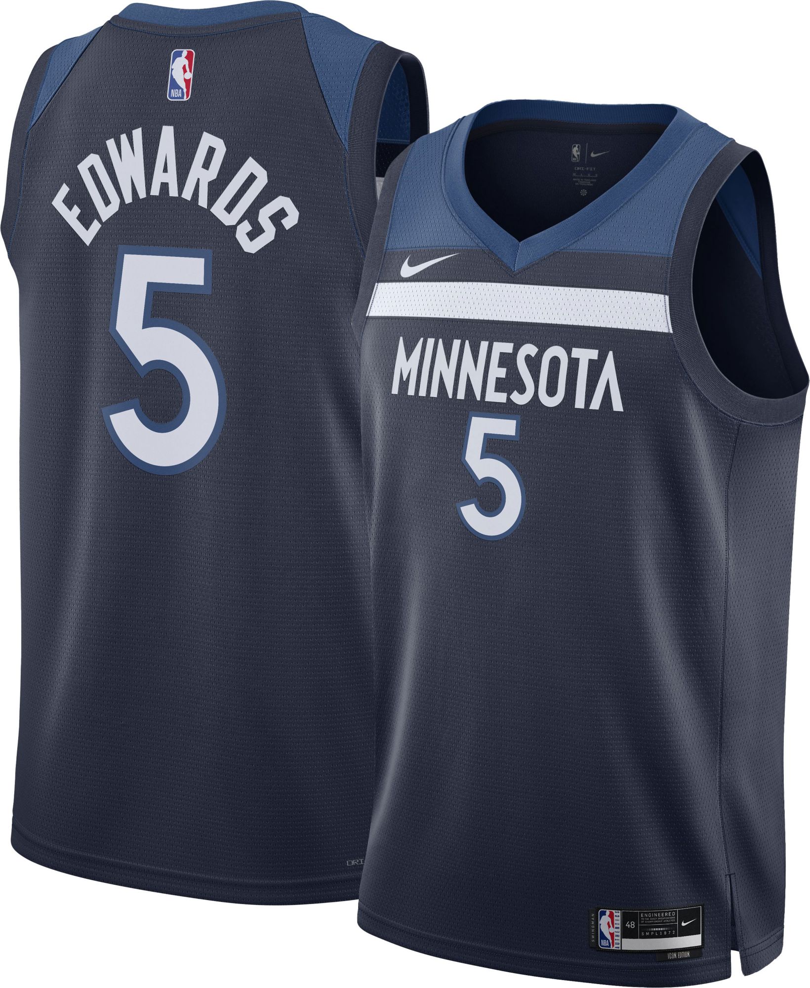 Nike Adult Minnesota Timberwolves Anthony Edwards #5 Icon Jersey