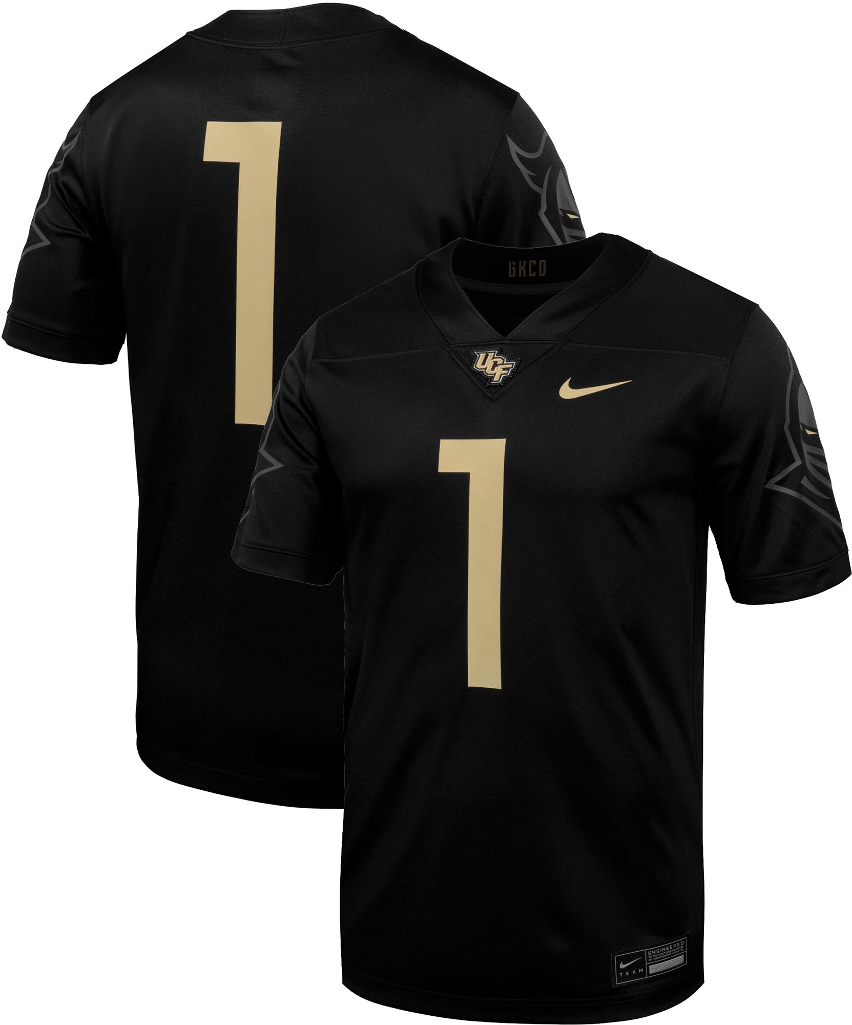 Nike Men's UCF Knights #1 Black Replica Home Football Jersey