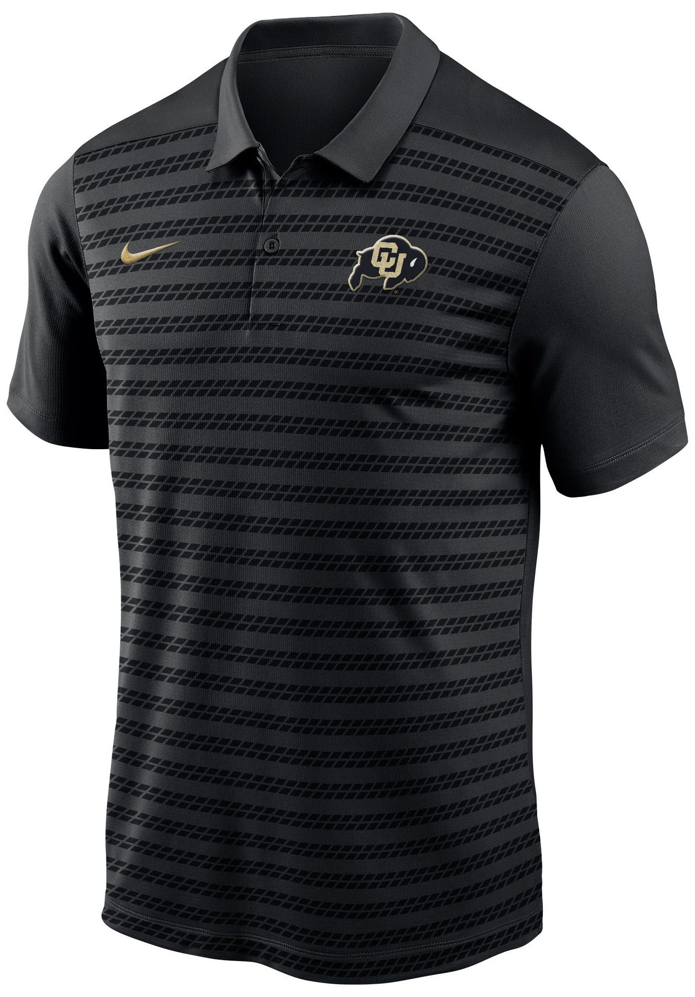 Nike Men's Colorado Buffaloes Black Dri-FIT Logo Victory Polo