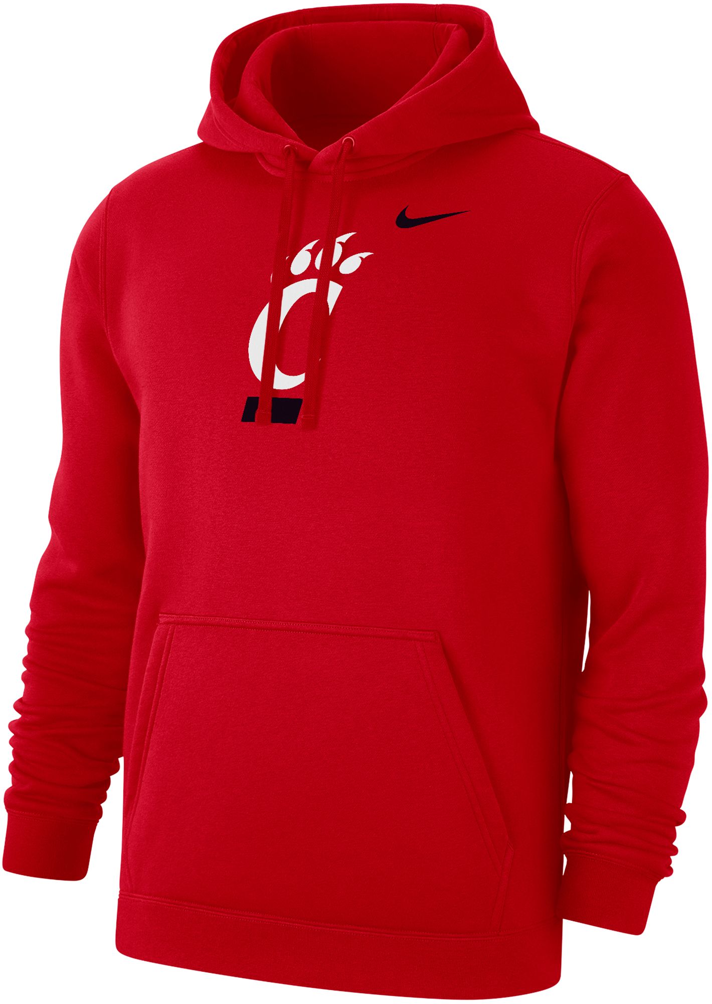 Nike Men's Cincinnati Bearcats Red Club Fleece Logo Pullover Hoodie