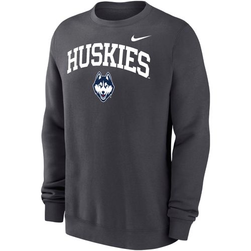 Nike Mens UConn Huskies Blue Club Fleece Pullover Hoodie